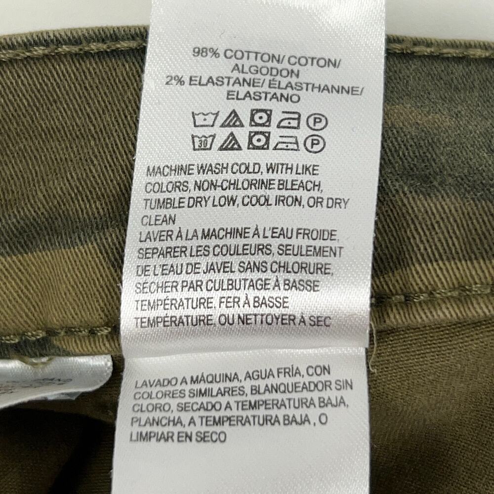 Lucky Brand Camo Shorts 28 Green Camouflage Cotton Elastane Stretch Mid Rise - Picture 5 of 6